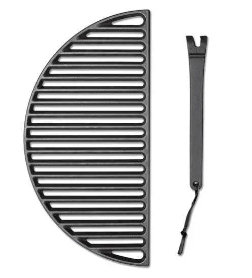 Kamado Joe Half Moon Cast Iron Cooking Grate for Classic Joe 18