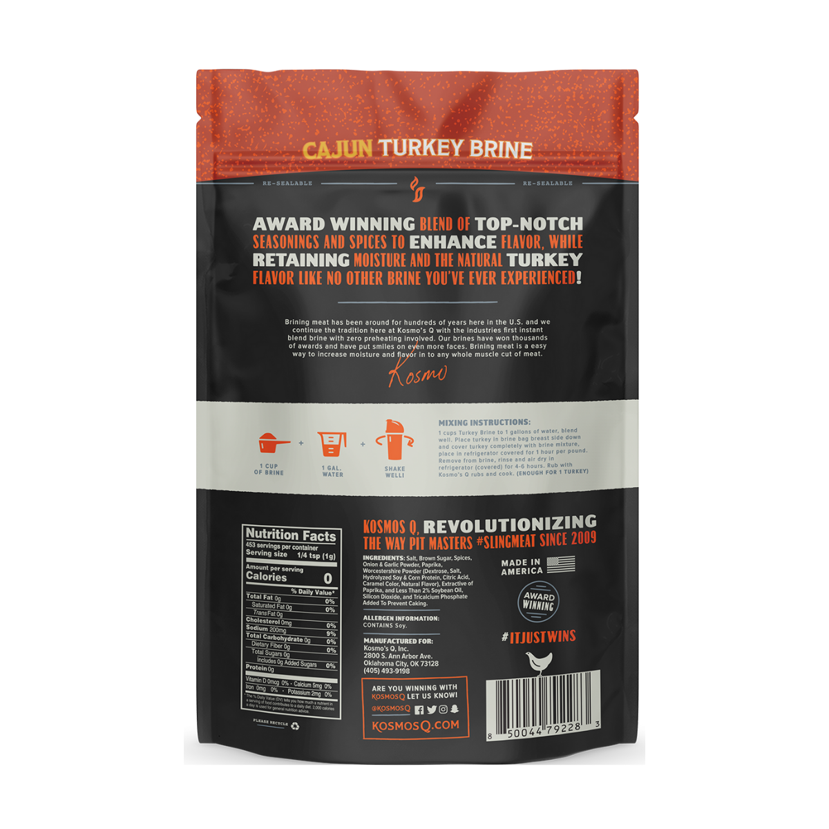 Kosmos Cajun Turkey Brine 12044287