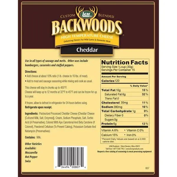 LEM Products Backwoods High-Temperature Cheddar Cheese Seasonings & Spices 12026742