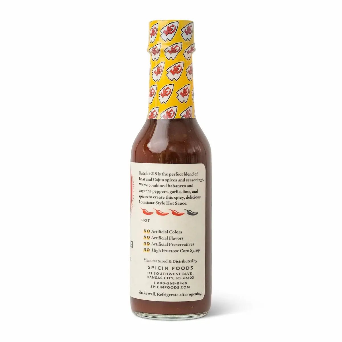 Limited Edition KC Chiefs Batch 218 Louisiana Style Hot Sauce Hot Sauce 12043586