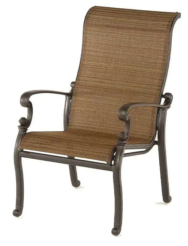 LOCAL SALE | Hanamint St. Augustine Sling Dining Chair with Copper Spice Fabric Outdoor Chairs 12026465