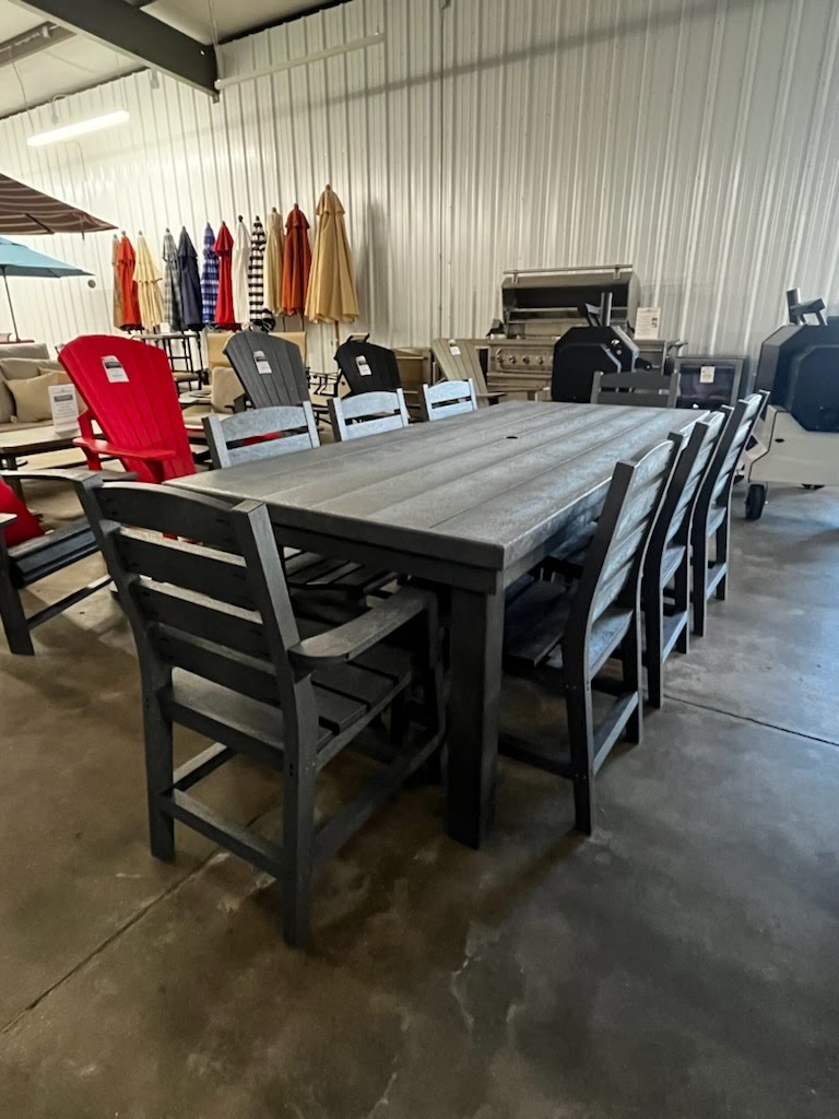 Local Special, CR Plastics, Napa Dining Set, Slate Grey Finish | FLOOR MODEL 12045823