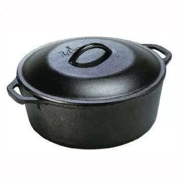 Lodge 5-Quart Cast Iron Dutch Oven, L8DOL3 Dutch Ovens 12010921