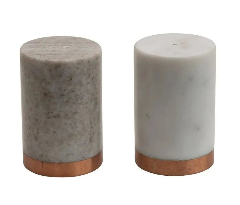 Marble Salt and Pepper Shakers, Set of 2 Salt & Pepper Shakers 12039634