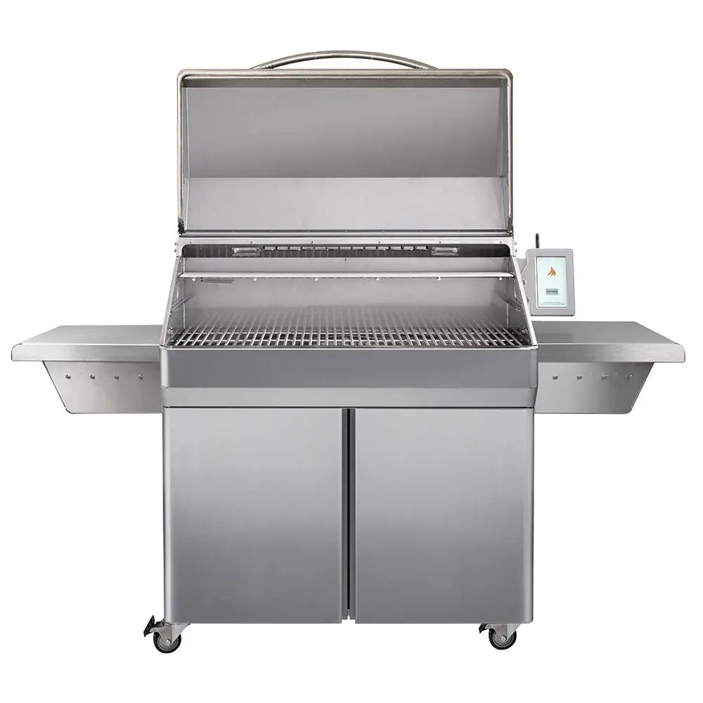 Memphis Wood Fire Grills Memphis Elite Pellet Grill on Cart, 304 Stainless Steel Outdoor Grills 12029377