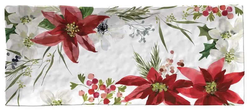 Merritt Poinsettia Dinnerware Collection Dinnerware Appetizer Tray 12045879