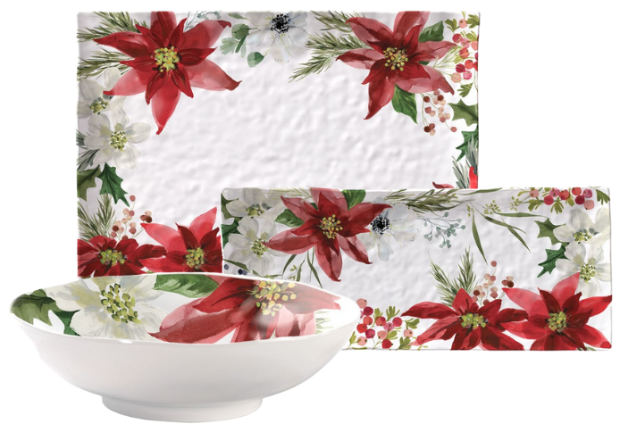 Merritt Poinsettia Dinnerware Collection Dinnerware