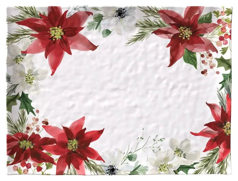 Merritt Poinsettia Dinnerware Collection Dinnerware Serving Tray 12044301