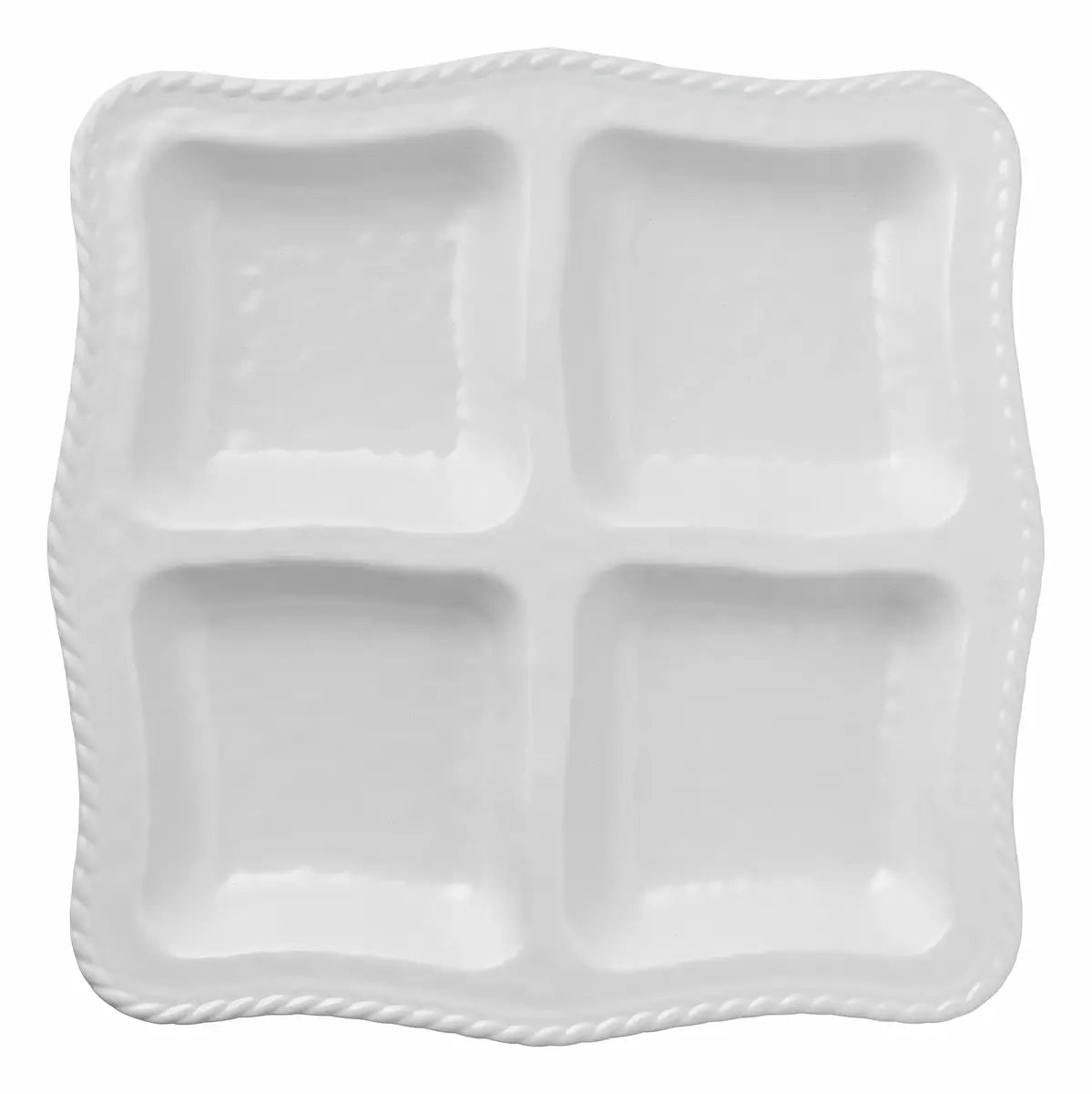 Merritt White Rope Dinnerware Collection Dinnerware Chip and Dip 12034535