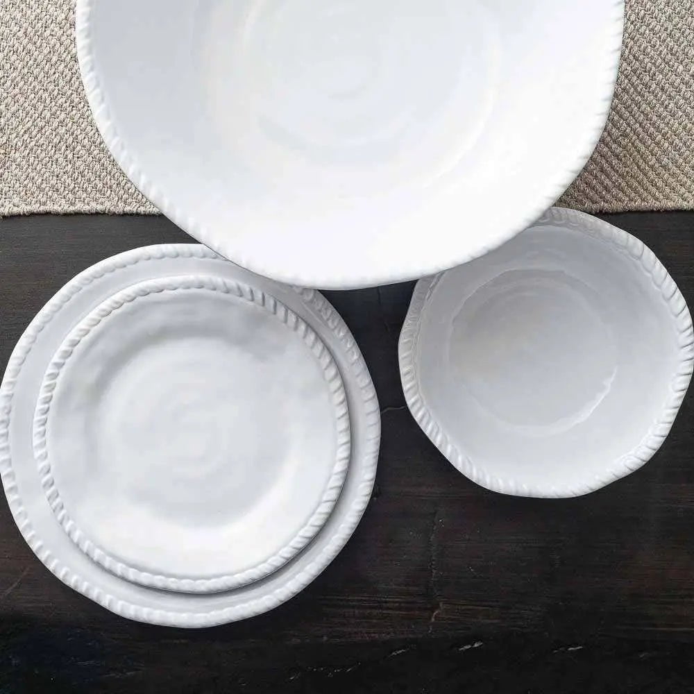 Merritt White Rope Dinnerware Collection Dinnerware