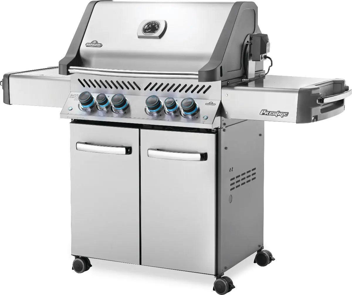 Napoleon Grills Prestige 500 Gas Grill with Infrared Side and Rear Burners, Stainless Steel Outdoor Grills