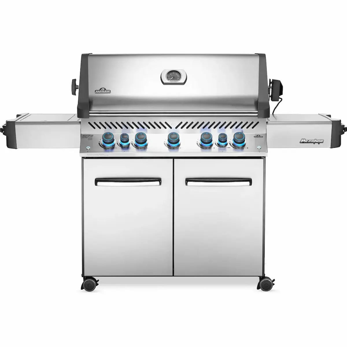 Napoleon Grills Prestige 665 Gas BBQ Grill with Infrared Side and Rear Burners, Stainless Steel Outdoor Grills