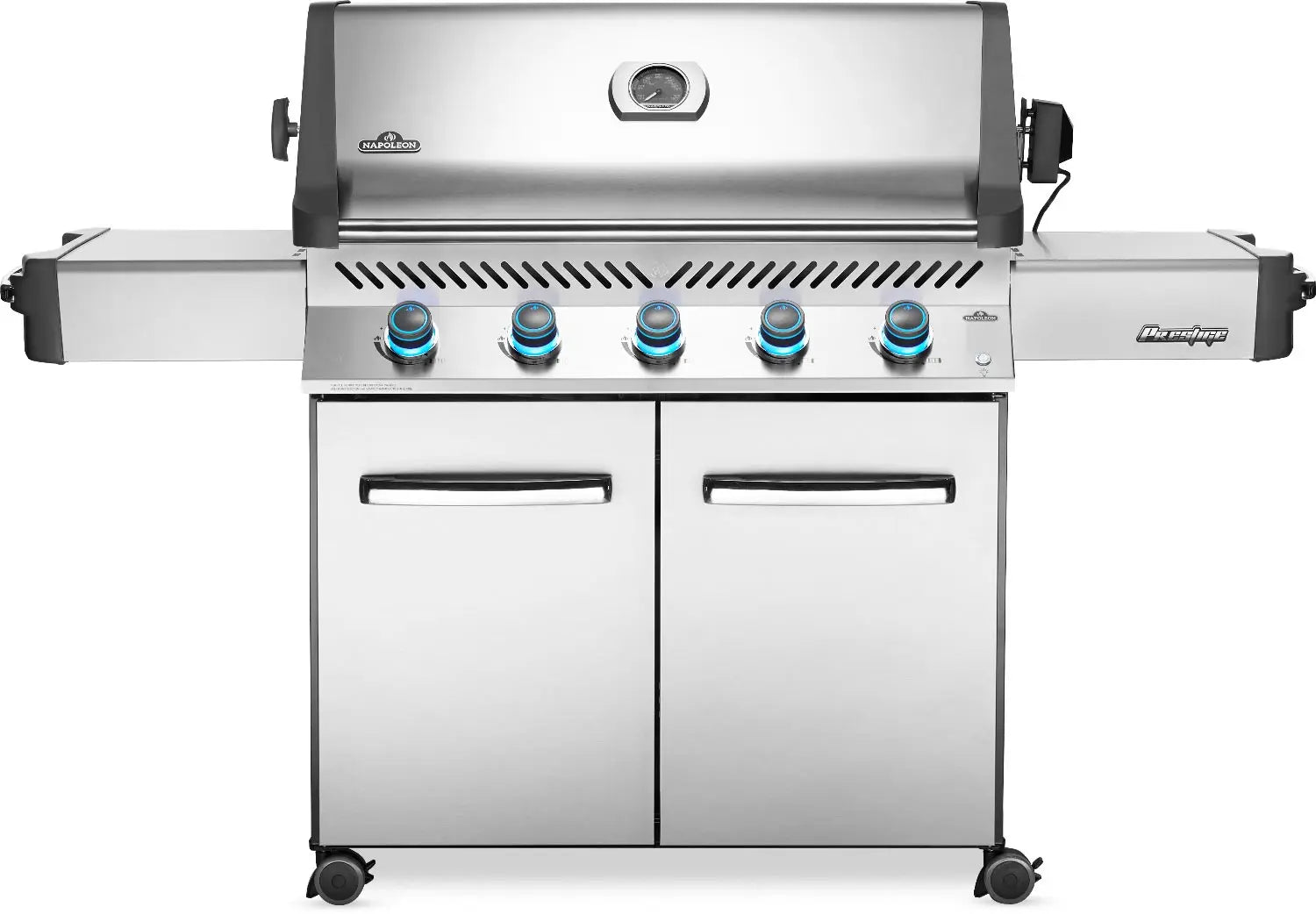 Napoleon Grills Prestige 665 Gas Grill on Cart, Stainless Steel Outdoor Grills Liquid Propane 12029731