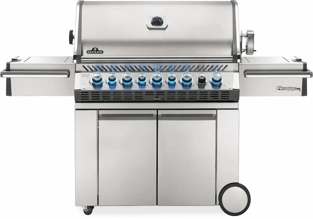 Napoleon Grills Prestige PRO 665 Gas Grill with Infrared Side and Rear Burners, Stainless Steel Outdoor Grills