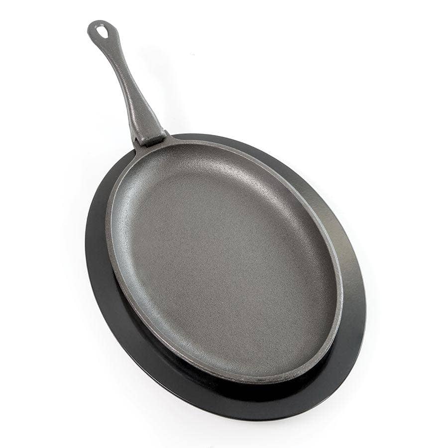 Napoleon Grills Professional Oval Cast Iron Skillet | All Things Barbecue