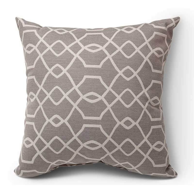 Neutral Geometric Throw Pillows Throw Pillows Folio Fog 18in 12031046