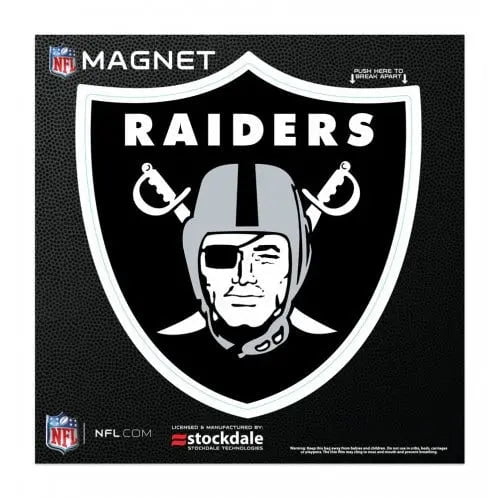 NFL Team Logos Die-Cut Magnets Refrigerator Magnets Las Vegas Raiders 12033270