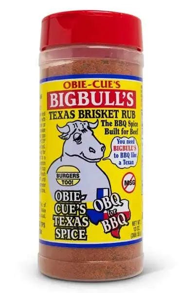 Obie-Cue's Big Bull's Texas Brisket Seasoning, 13oz Seasonings & Spices 11010098