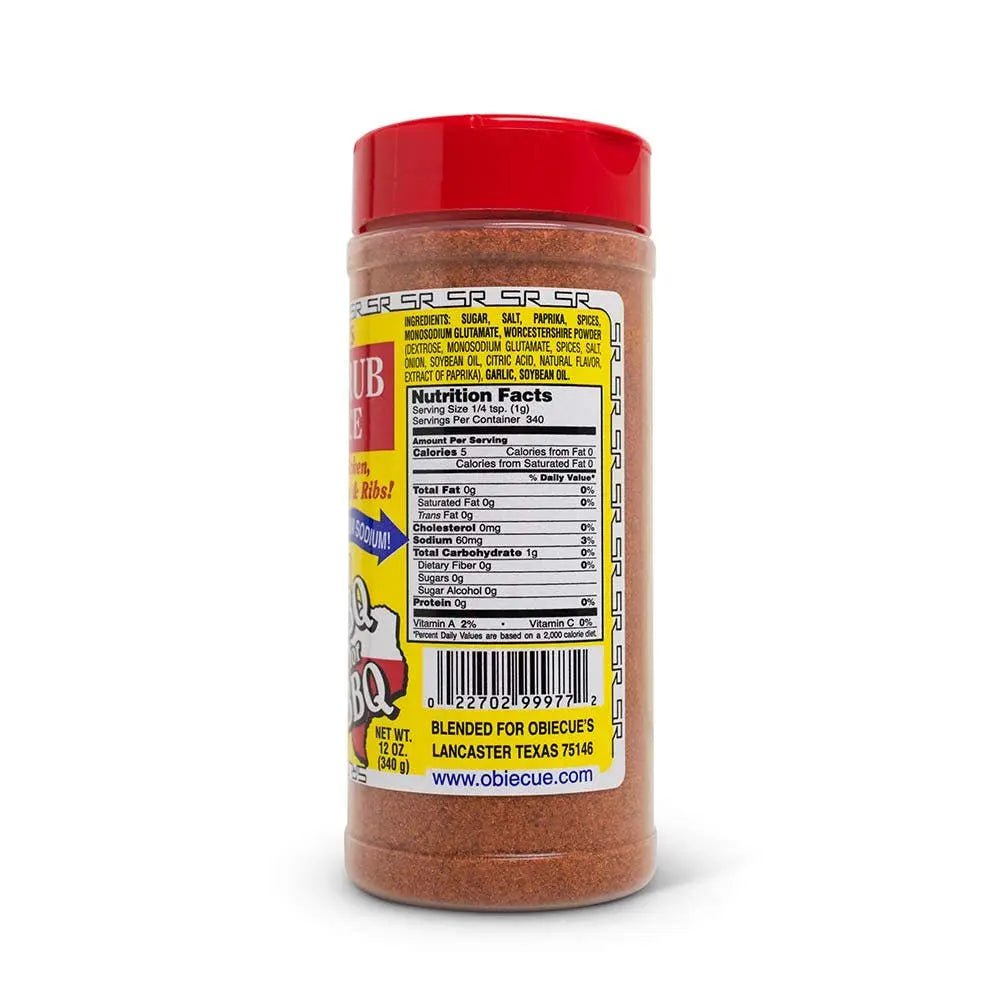 Obie-Cue's Sweet Rub BBQ Spice, 16oz Seasonings & Spices 12021106