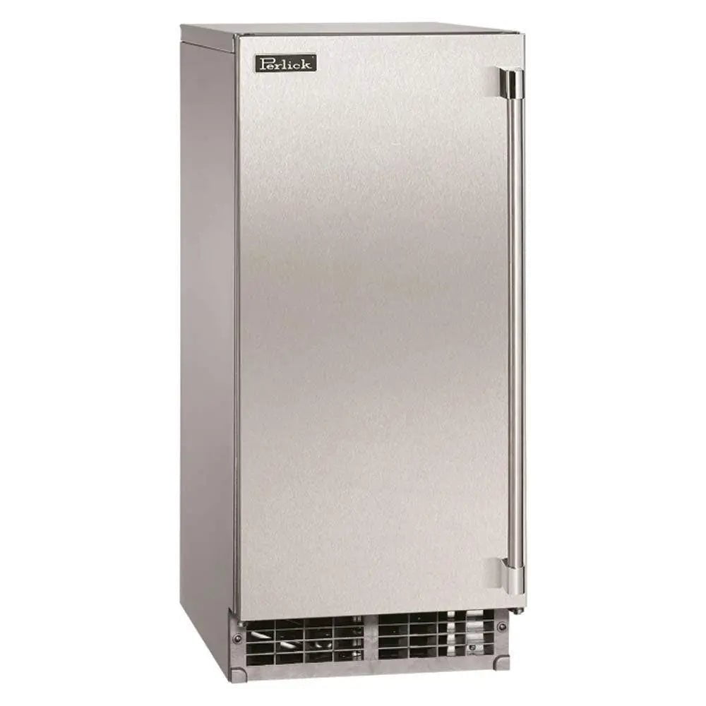 Perlick H50 Signature Series Clear Ice Maker, Stainless Steel Solid Door Ice Makers Left Hinge 12041013