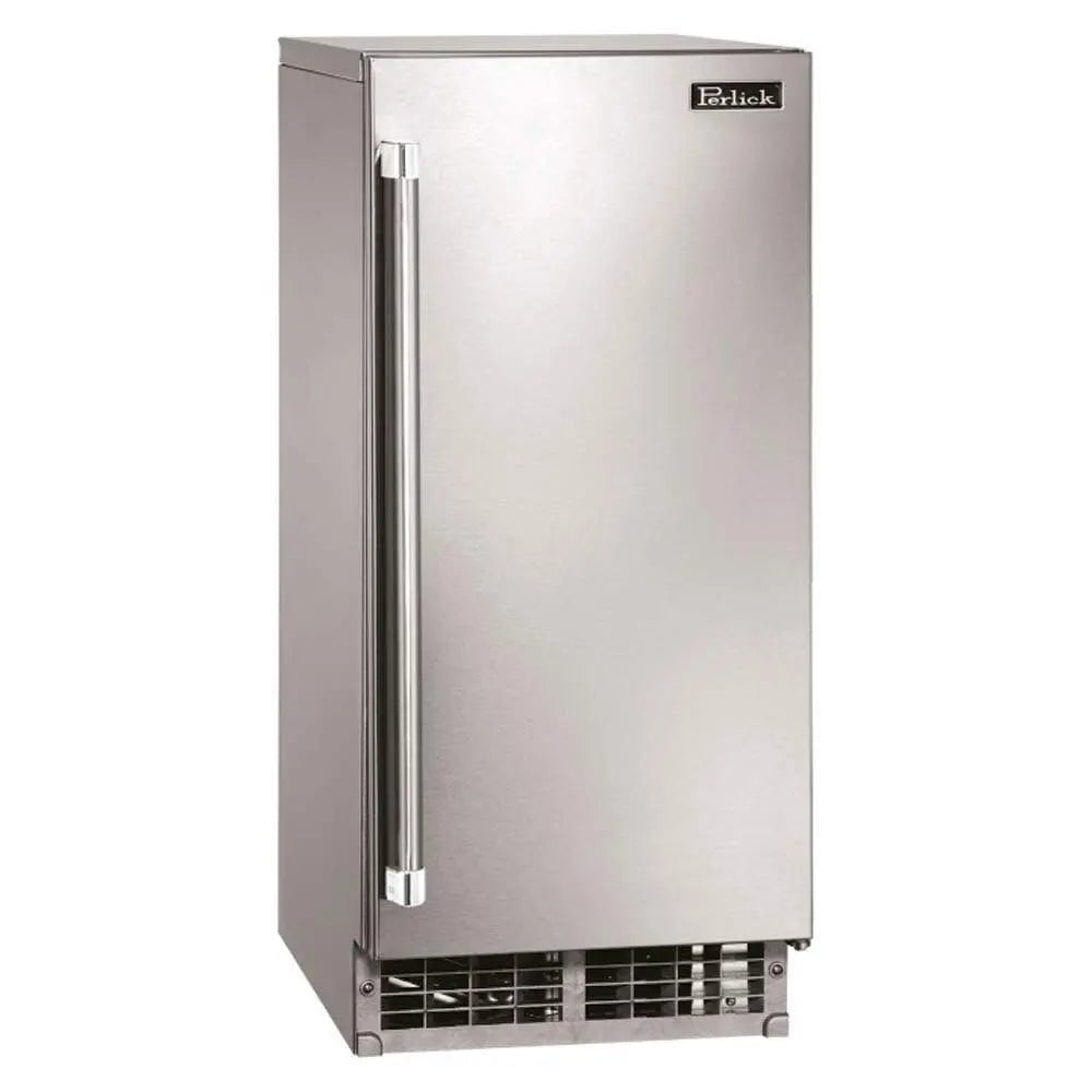 Perlick H80C Signature Series Cubelet Ice Maker, Stainless Steel Solid Door Ice Makers