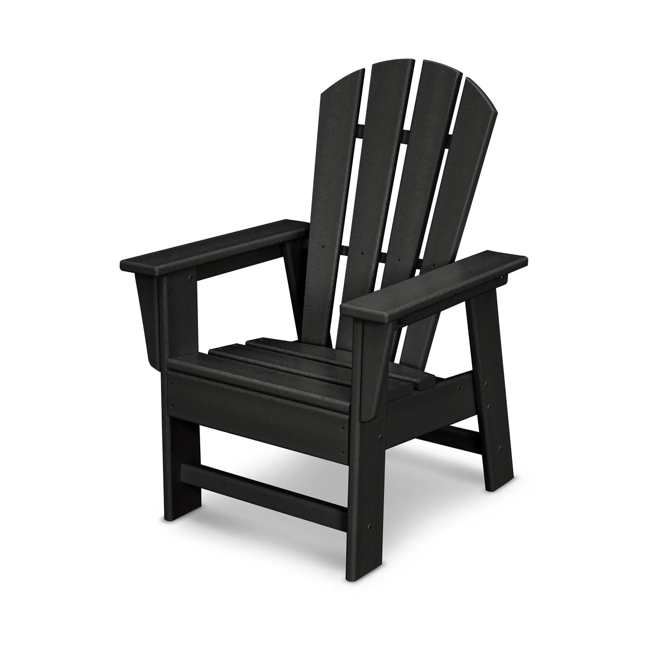 POLYWOOD Kids Casual Adirondack Chair Outdoor Chairs Black 12034403