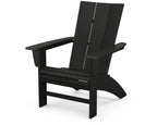 POLYWOOD Modern Curveback Adirondack Chair Outdoor Chairs Black 12037903