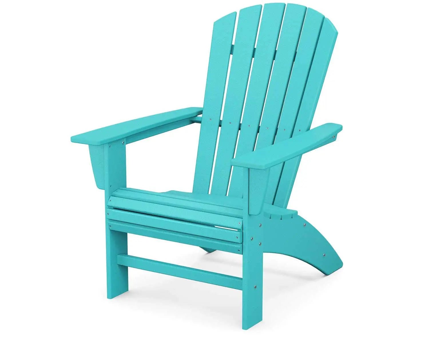 POLYWOOD Nautical Curveback Adirondack Chair Outdoor Chairs Aruba 12037835