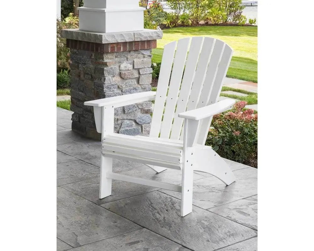 POLYWOOD Nautical Curveback Adirondack Chair Outdoor Chairs