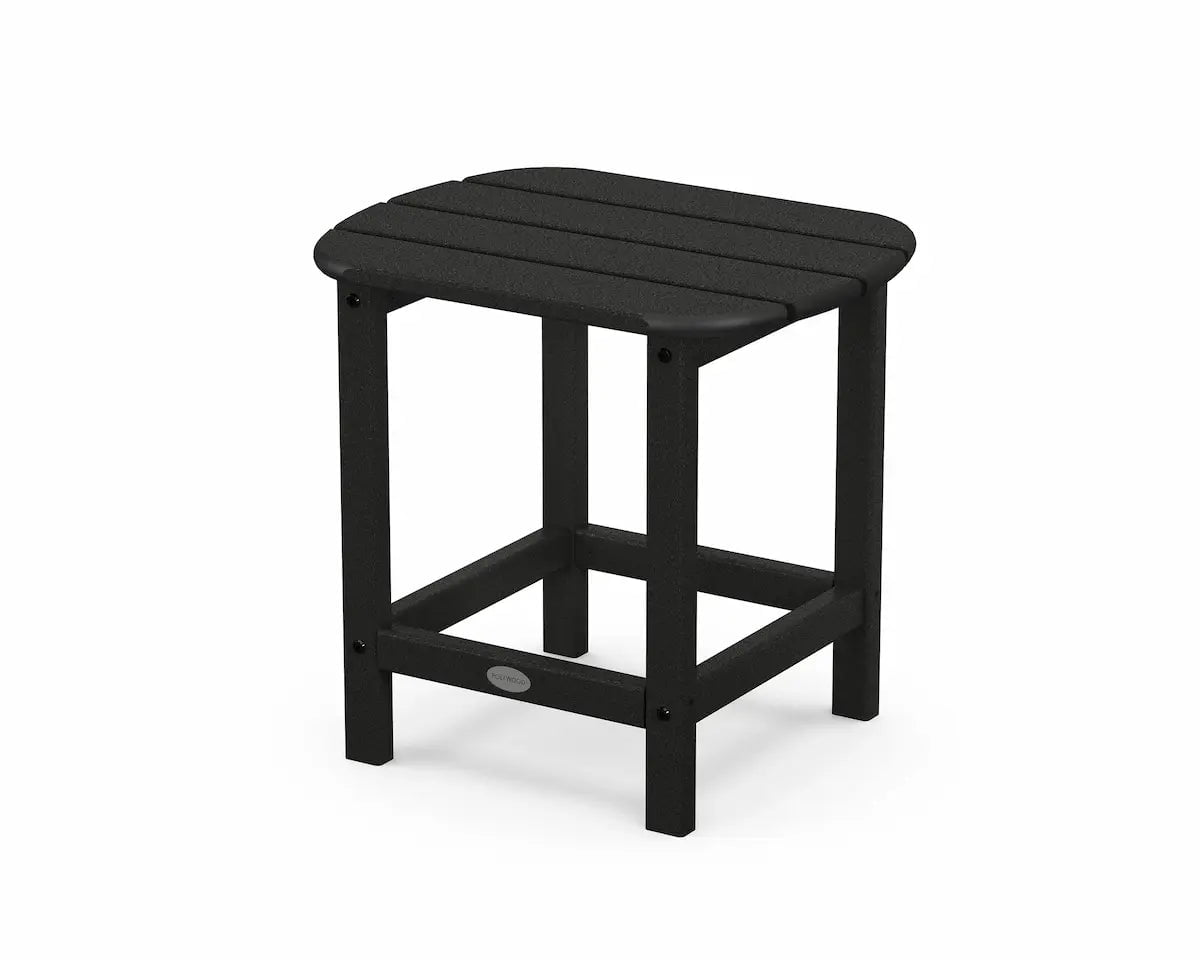 POLYWOOD South Beach 18" Side Table Outdoor Tables Black 12038523