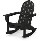 POLYWOOD Vineyard Adirondack Rocking Chair Outdoor Chairs Black 12032569