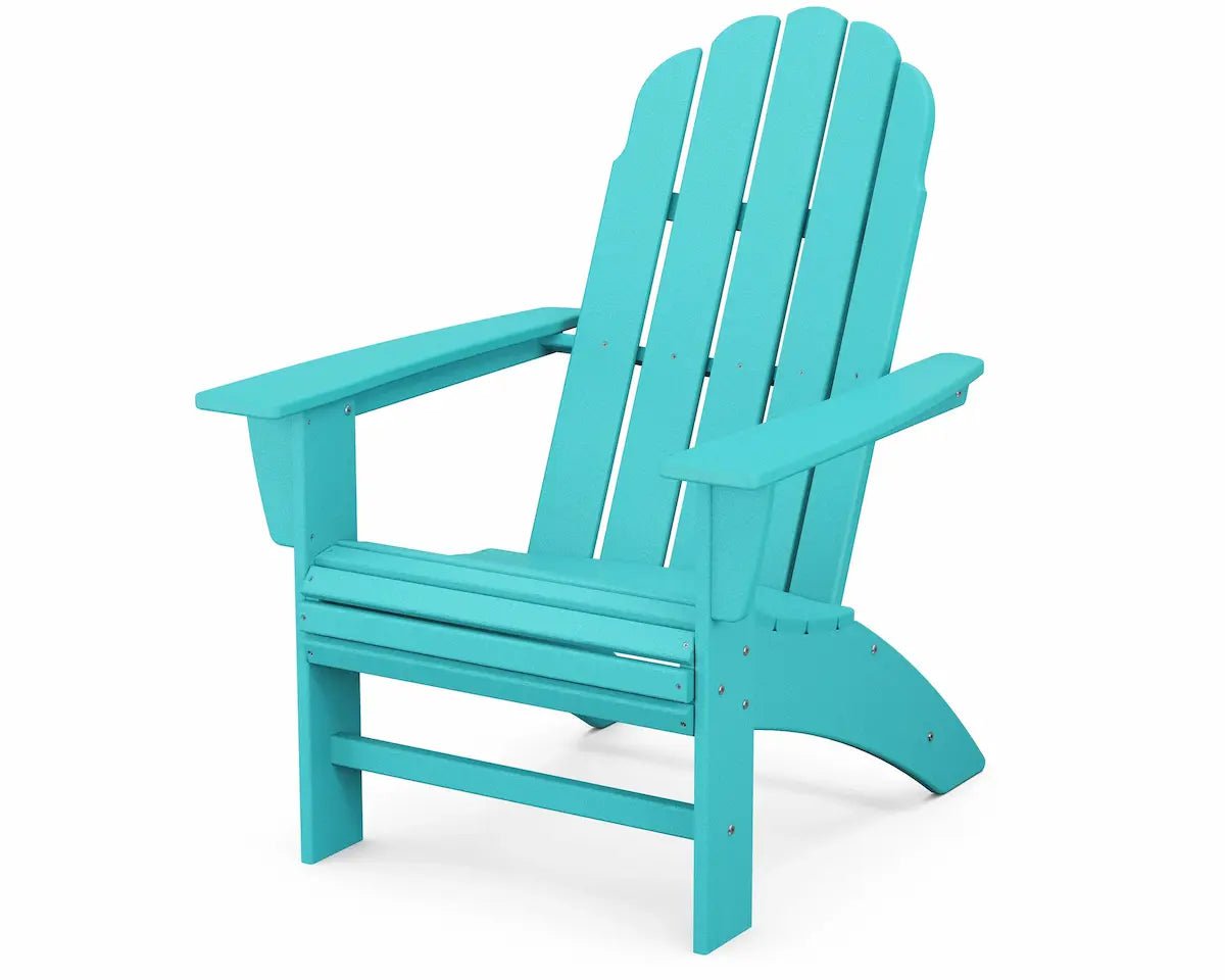 POLYWOOD Vineyard Curveback Adirondack Chair Outdoor Chairs Aruba 12031475