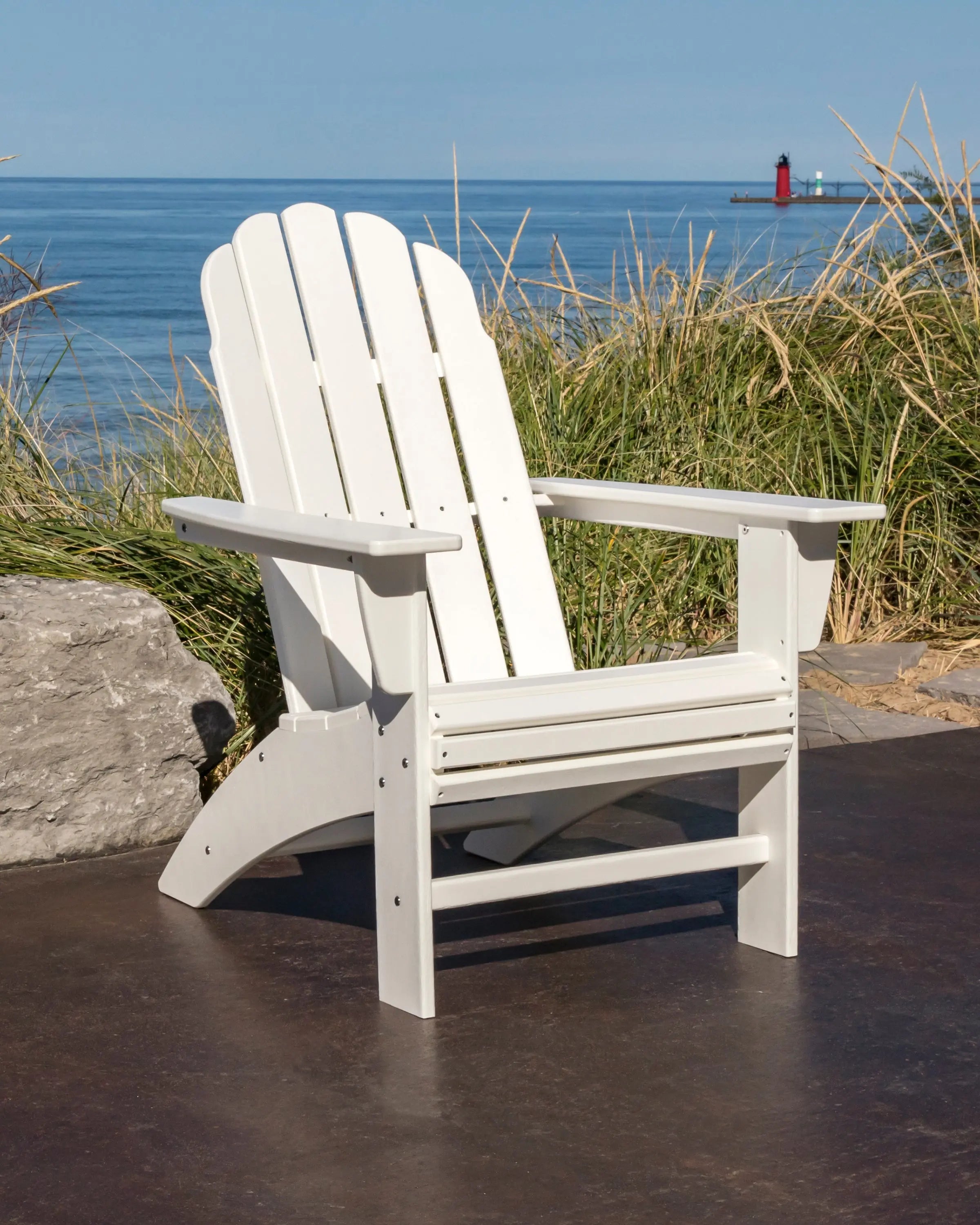 POLYWOOD Vineyard Curveback Adirondack Chair Outdoor Chairs