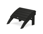 POLYWOOD Vineyard Curveback Adirondack Ottoman Outdoor Ottomans Black 12037851