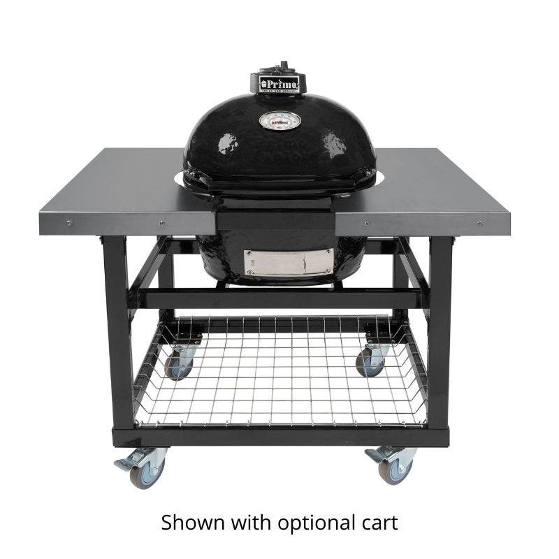 Primo Oval Junior Freestanding Ceramic Charcoal Grill Outdoor Grills 12039064