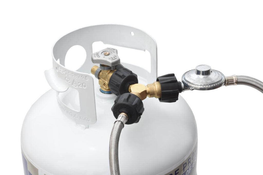 Propane Y - Splitter Valve for Propane Tank