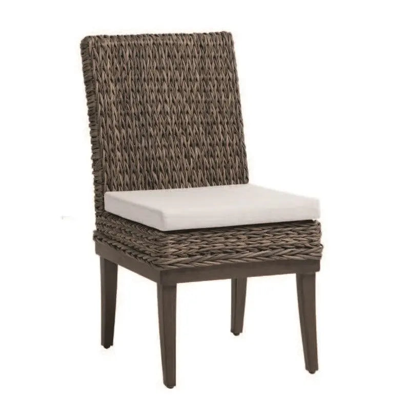 Ratana Boston Dining Side Chair with Cash Ash Cushions Outdoor Chairs 12034313