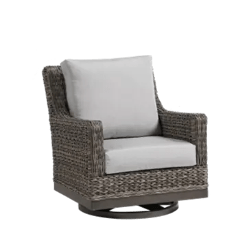 Ratana Boston Swivel Gliding Club Chair with Cash Ash Cushions Outdoor Seating 12034301