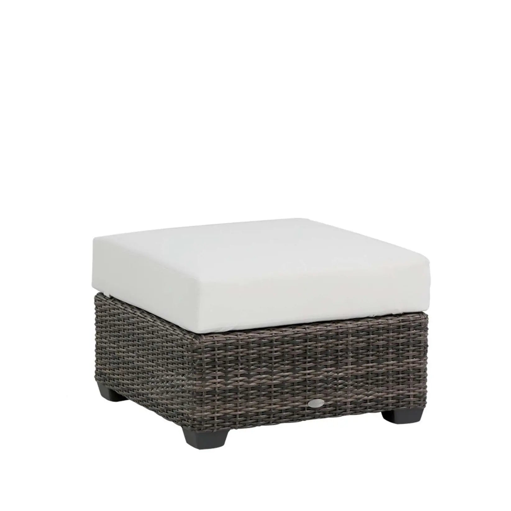 Ratana Coral Gables Ottoman with Switch Flax Cushion Outdoor Ottomans 12038958