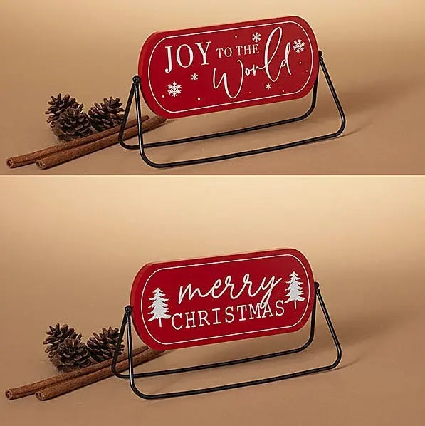 Reversible Wood Holiday Sign with 2 Holiday Sayings Seasonal & Holiday Decorations 12041667