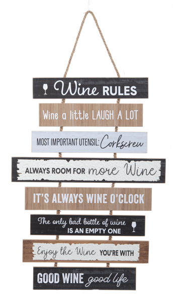 Rules for Drinking Wall Signs Style 1 12045450