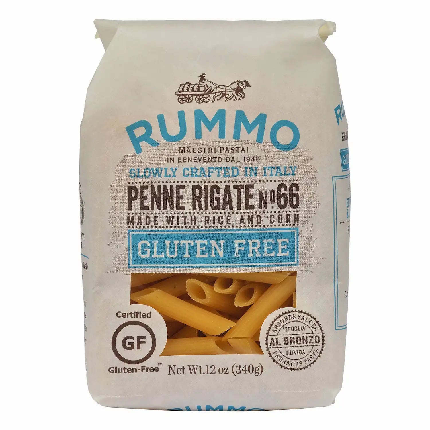 Rummo Gluten Free Penne Rigate Dry Pasta, 12oz 12045074