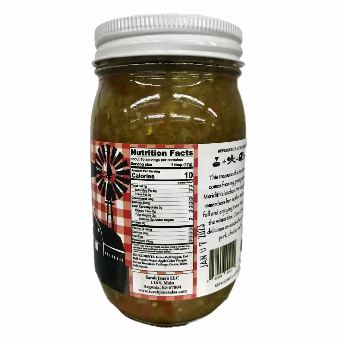 Sarah Jane's Chow Chow Condiments & Sauces 12043747