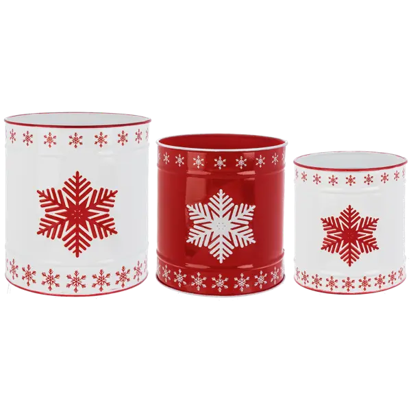 Snowflake Canister Seasonal & Holiday Decor