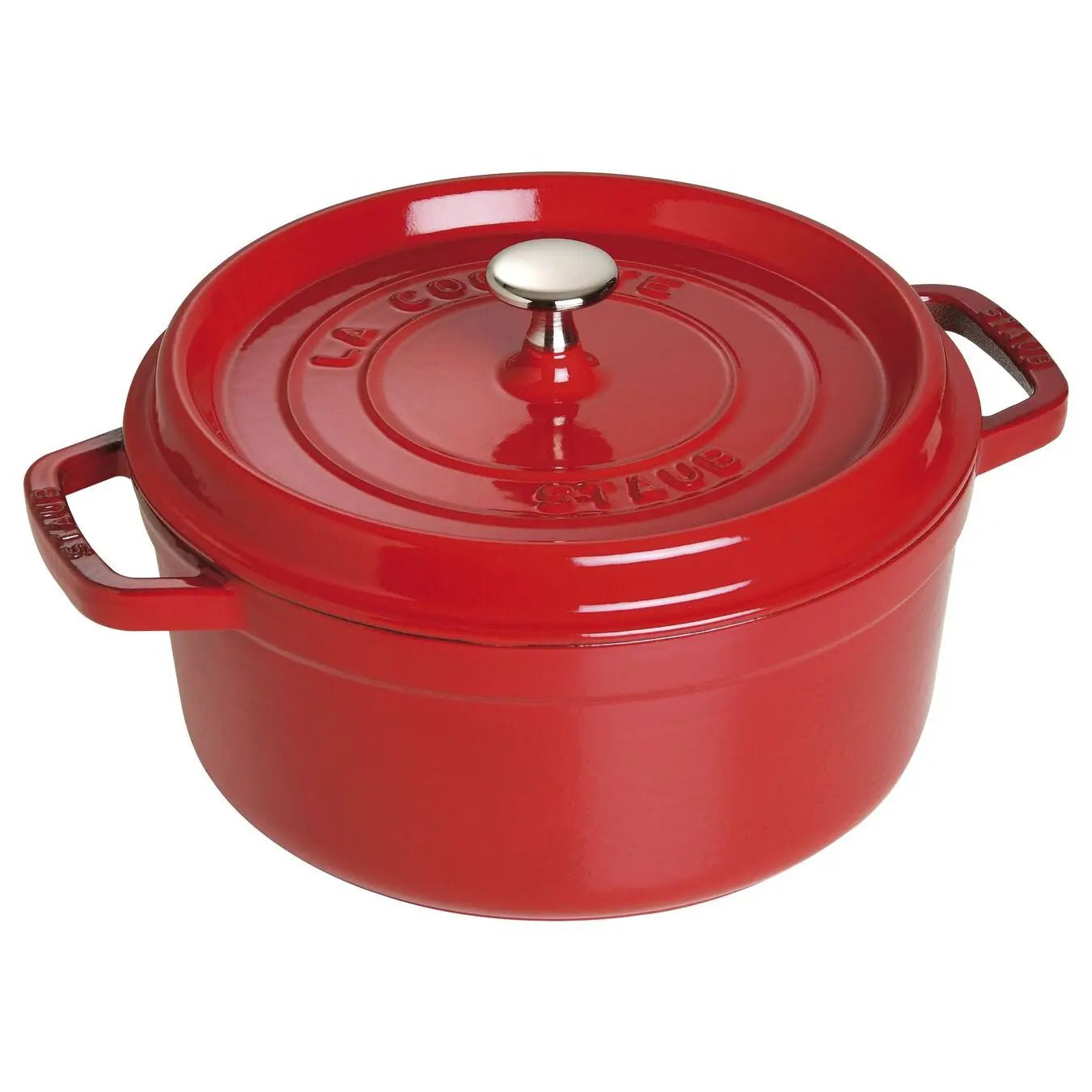 Staub 5.5-Quart Cocotte Pan Dutch Ovens Cherry 12034009