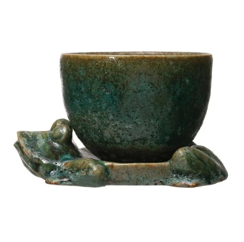 Stoneware Frog Planter Pots & Planters 12041356