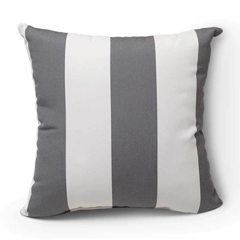 Striped Throw Pillows Throw Pillows Bistro Zinc 15in 12031040