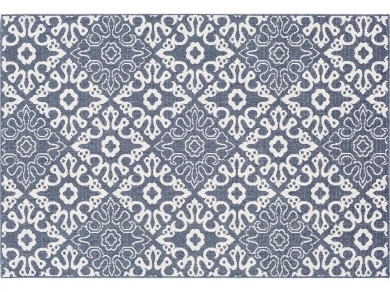 Surya 5x7 Alfresco Charcoal & White Outdoor Rug 12029855