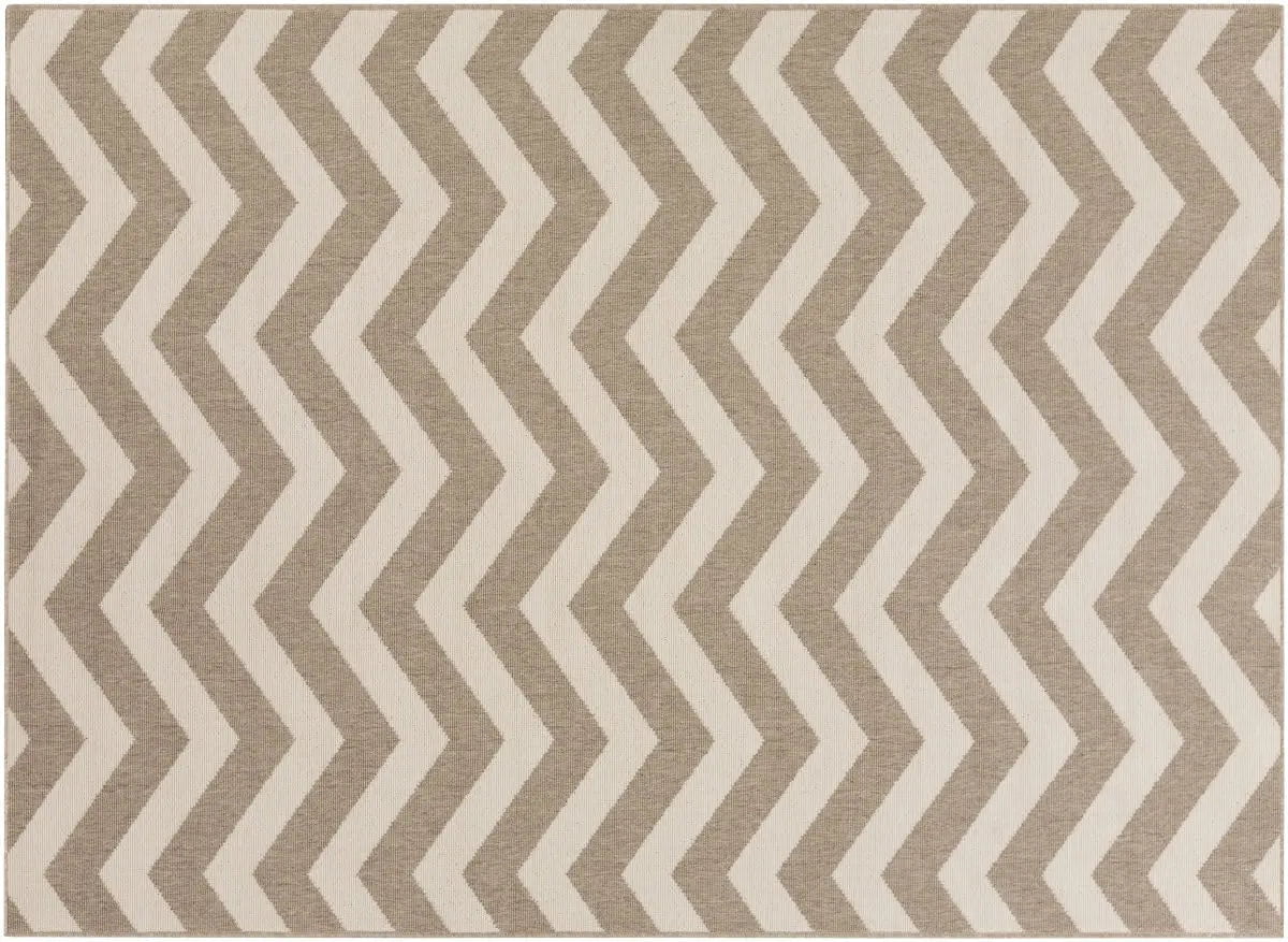 Surya 5x7 Chevron Caramel & Cream Outdoor Rug Rugs 12028224