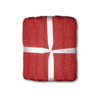 Surya Timothy Brick Red Sweater Knit Throw Blankets 12028770